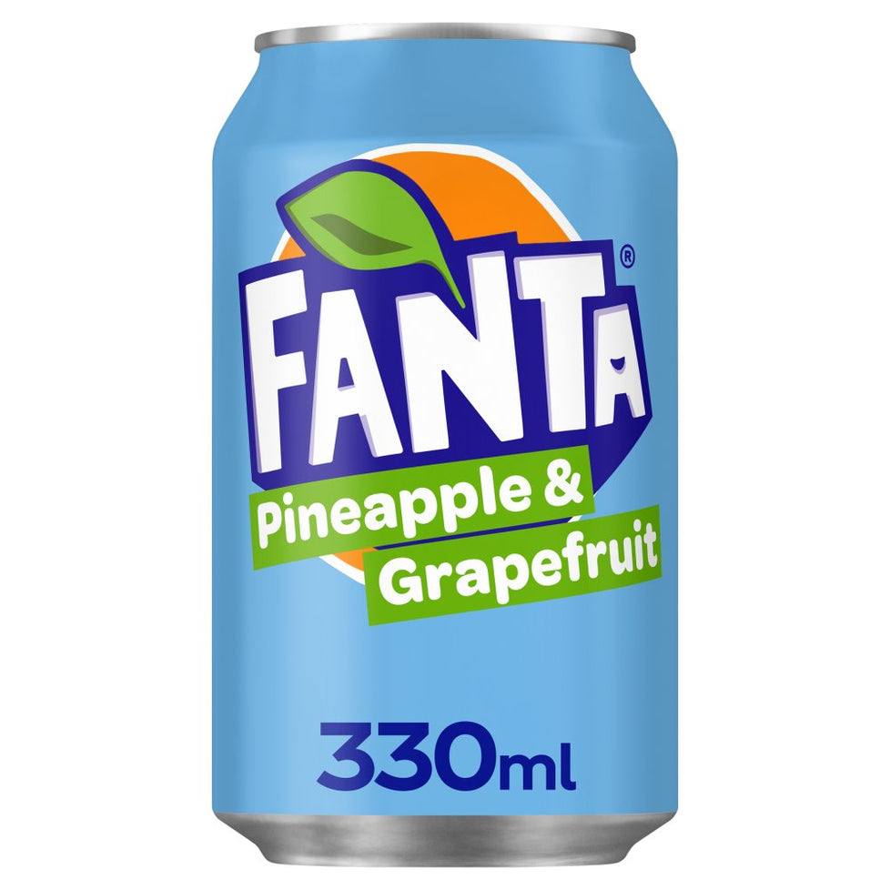 Fanta Pineapple & Grapefruit 330ml, Case 24 Fanta