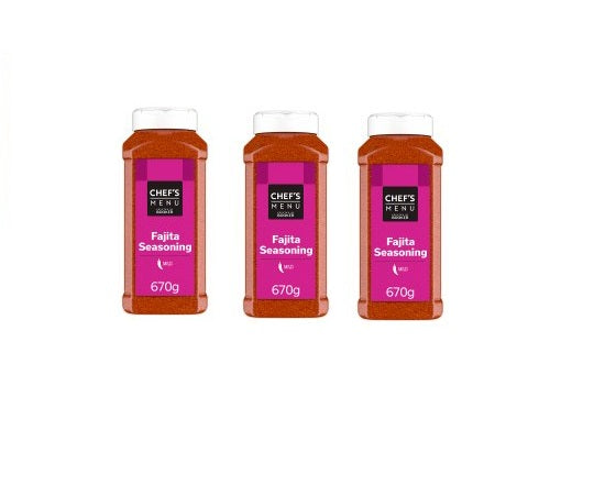Chef's Menu Fajita Seasoning 670g x 3
