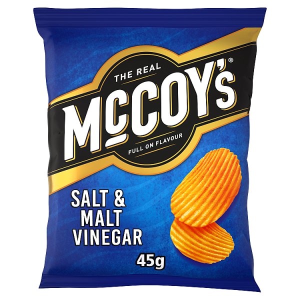 McCoy's Salt & Malt Vinegar Grab Bag Crisps 45g Case of 36