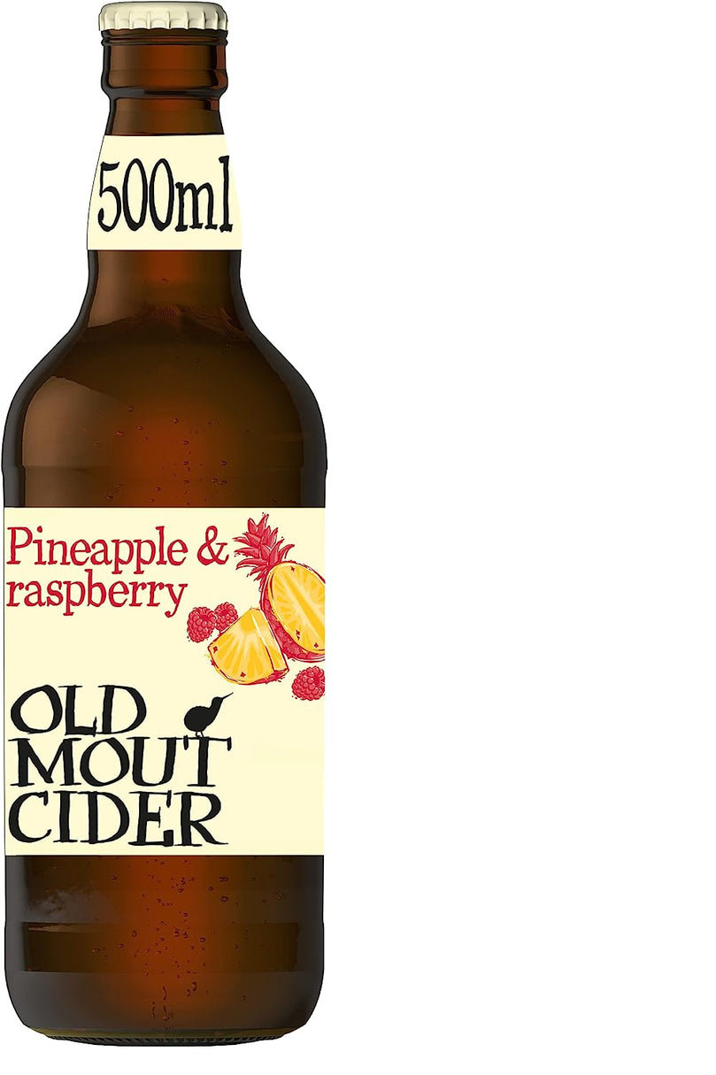Old Mout Cider Pineapple & Raspberry 500ml Bottle, Case of 12 Old Mout Cider
