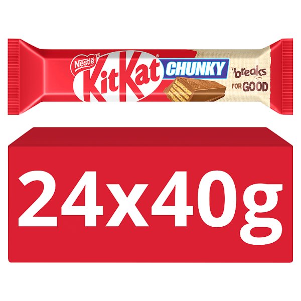 KitKat Chunky Milk Chocolate Bar 40g Case of 24