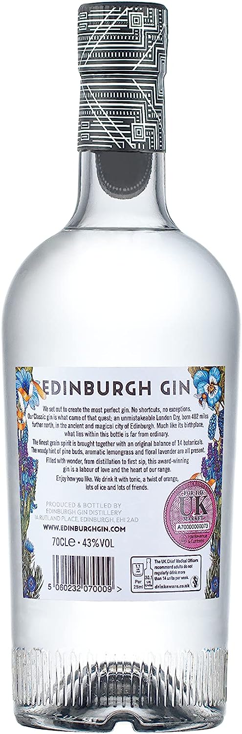Edinburgh Gin The Classic London Dry Gin, Case of 6 Edinburgh Gin