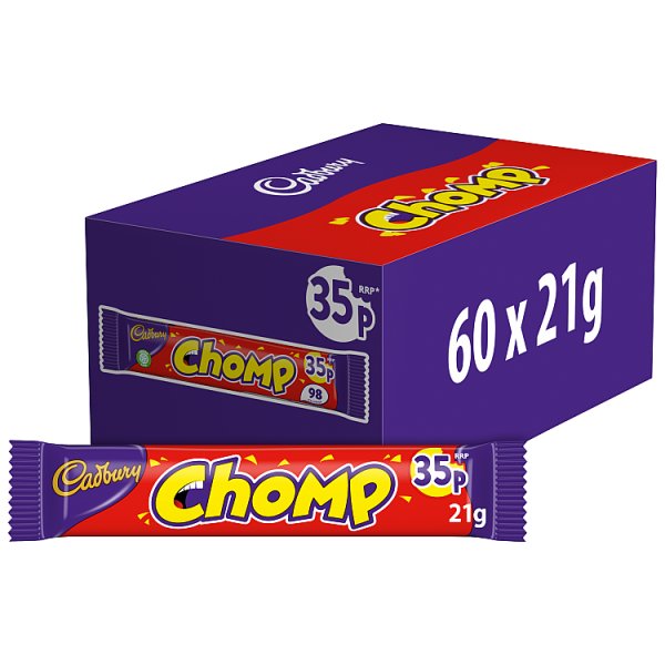 Cadbury Chomp Chocolate Bar 21g Case of 60