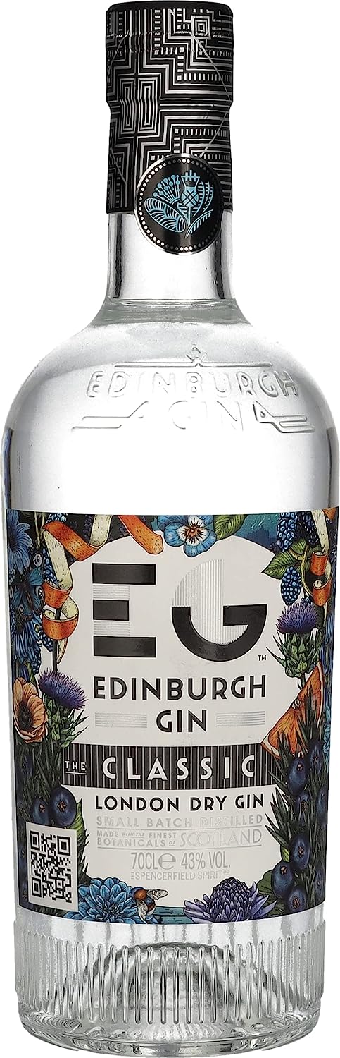 Edinburgh Gin The Classic London Dry Gin, Case of 6 Edinburgh Gin