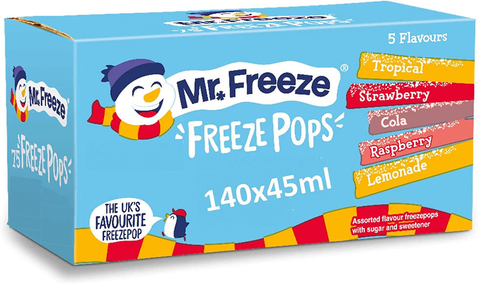 Mr. Freeze Freeze Pops 140 x 45ml British Hypermarket-uk