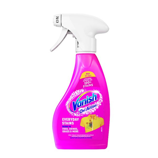 'Vanish Oxi Action Fabric Stain Remover Pre-Wash Spray 250ml Case of 10 Vanish