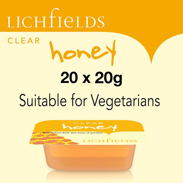 Lichfields Clear Honey 20 x 20g x 5