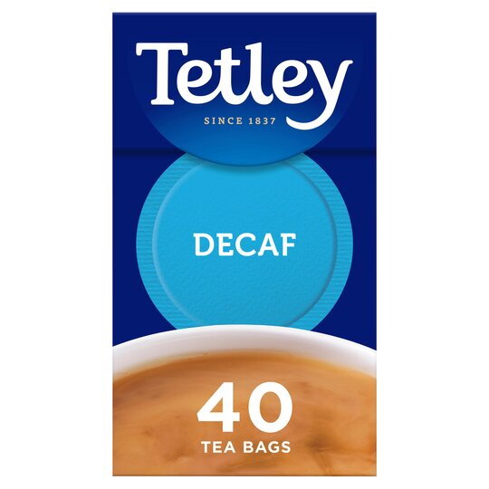 Tetley Decaf 40 Tea Bags 125g [PM £1.99 ], Case of 6 Tetley