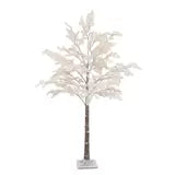 7ft Flocked LED Cedar Tree with Twinkling Lights