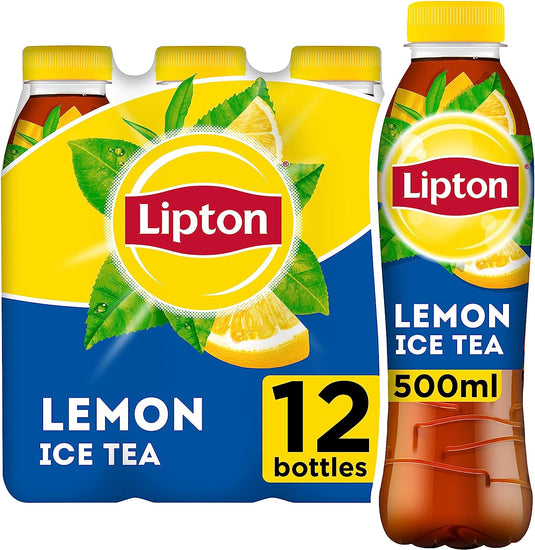 Lipton Ice Tea Lemon 500ml, Case of 12 Lipton