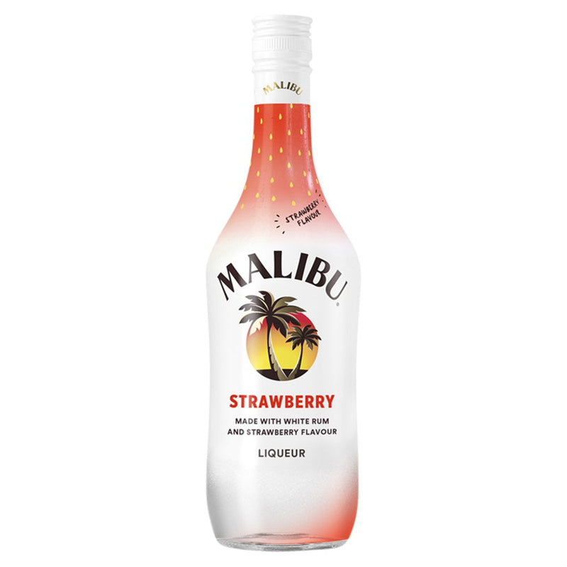Malibu Strawberry Flavour Liqueur 700ml Malibu