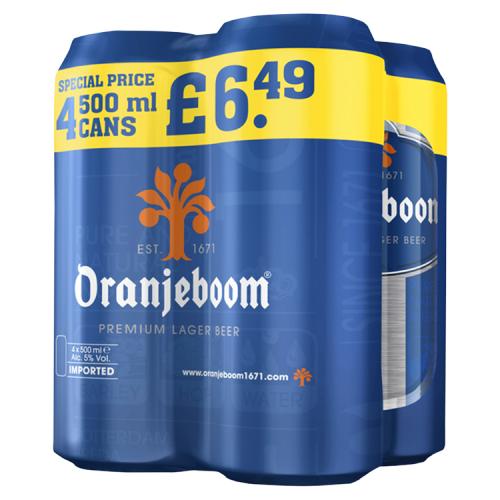 Oranjeboom  4 x 500ml [PM £5.99 ], Case of 6 Oranjeboom