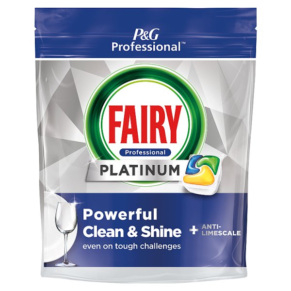 Fairy Professional Platinum Dishwasher Tablets, Fresh Lemon Scent Case of 1 Fairy