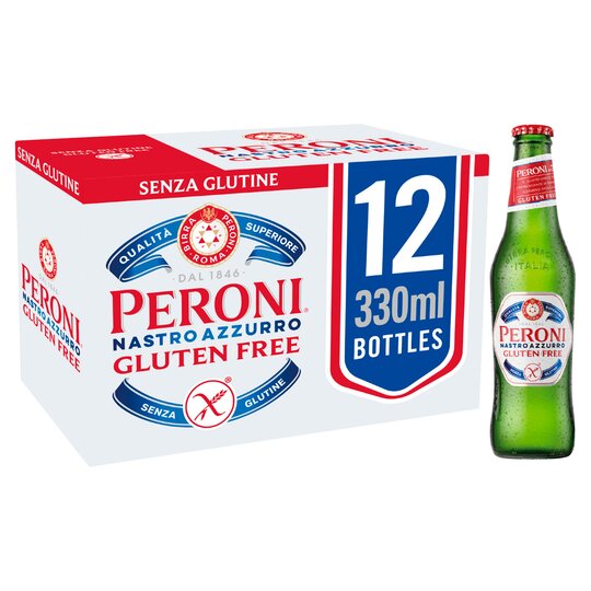 Peroni Nastro Azzurro Gluten Free 330ml, Case of 12 Peroni