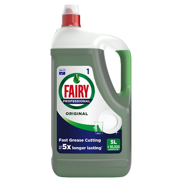 Fairy Professional Original Washing Up Liquid 5L Case of 2 Fairy