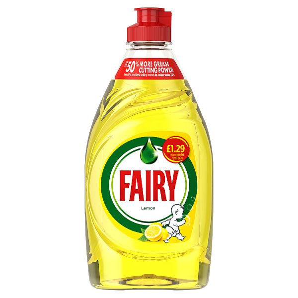 Fairy Washing Up Liquid Lemon with LiftAction 320ML Case of 10 Fairy