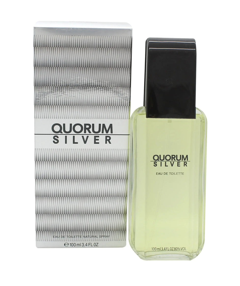 Antonio Puig Quorum Silver Eau De Toilette 100ml Spray Antonio Puig