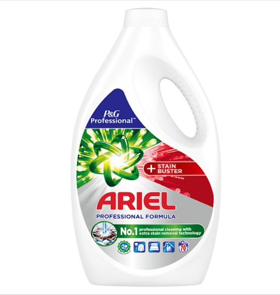 Ariel Professional Washing Liquid + Stainbuster, 70 washes 3.15L - Case of 1 P&G Professional