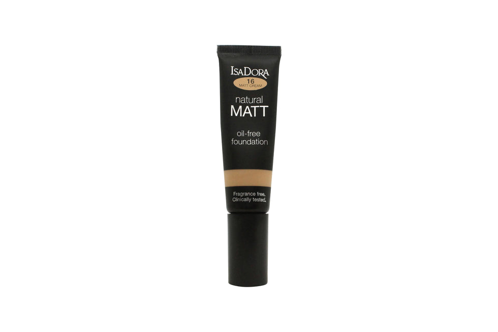 IsaDora Natural Matt Oljefri Foundation 35ml - 16 Cream IsaDora