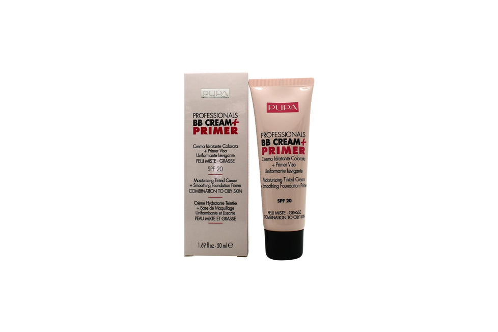 Pupa Professionals BB Cream + Primer For Oily To Combination Skin SPF20 50ml - 001 Nude