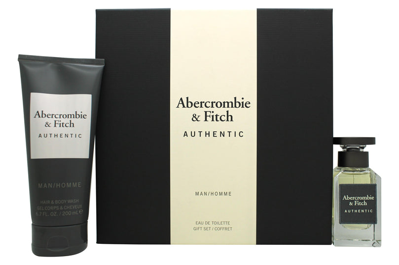 Abercrombie & Fitch Authentic Man Presentset 50ml EDT + 200ml Hår & Body Tvätt Abercrombie & Fitch