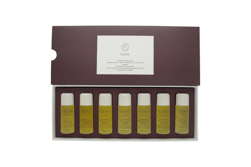 Espa Signature Blends Aromatherapy Bath & Body Oil Collection 7 x 15ml Espa