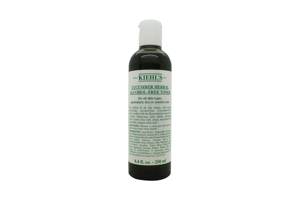 Kiehl's Cucumber Herbal Alcohol-Free Toner 250ml - För Torr och Känslig Hud Kiehl's