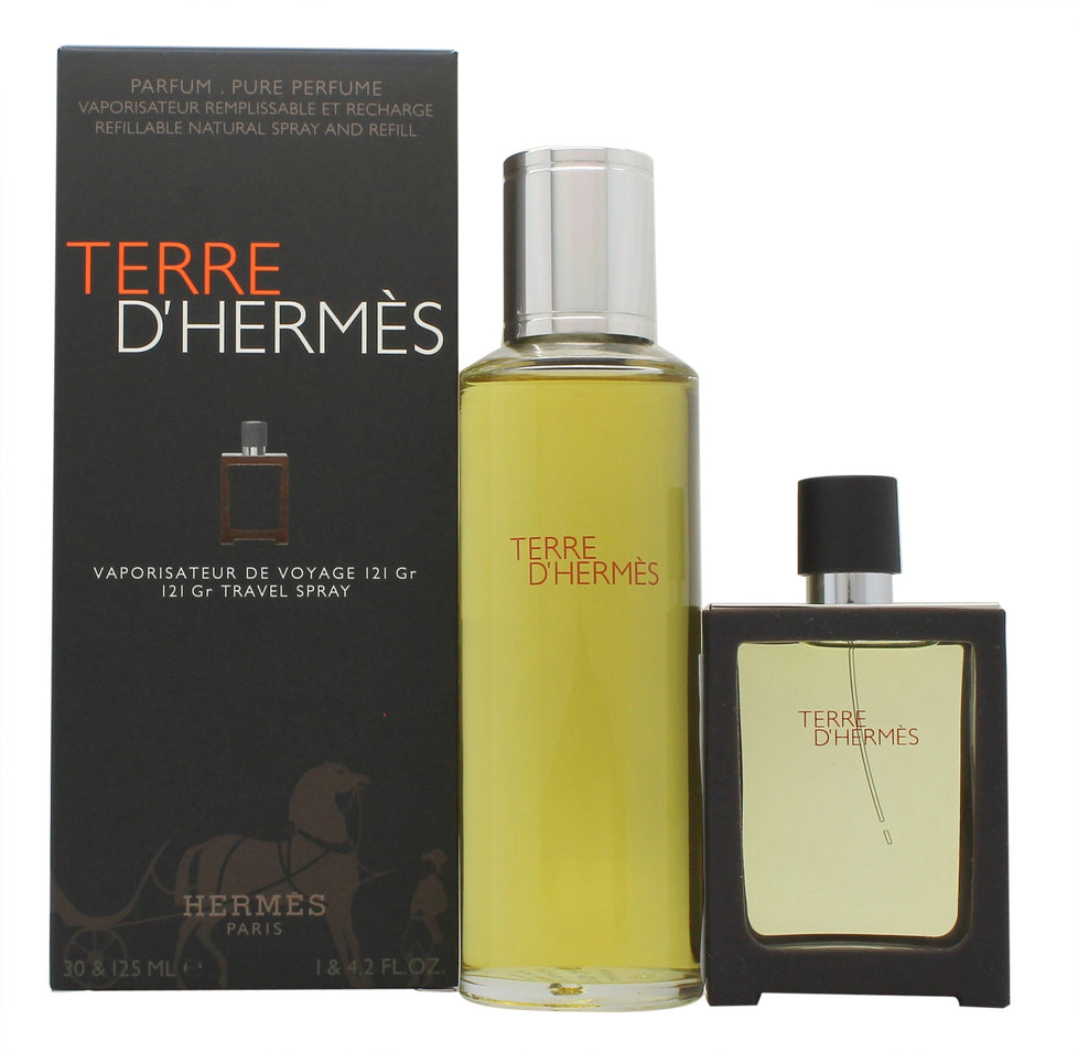 Hermès Terre d'Hermès Presentbox30ml EDP Sprej + 125ml EDP Påfyllnad Hermès