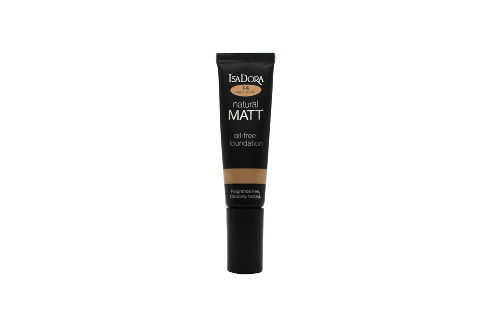 IsaDora Natural Matt Oljefri Foundation 35ml - 14 Beige IsaDora