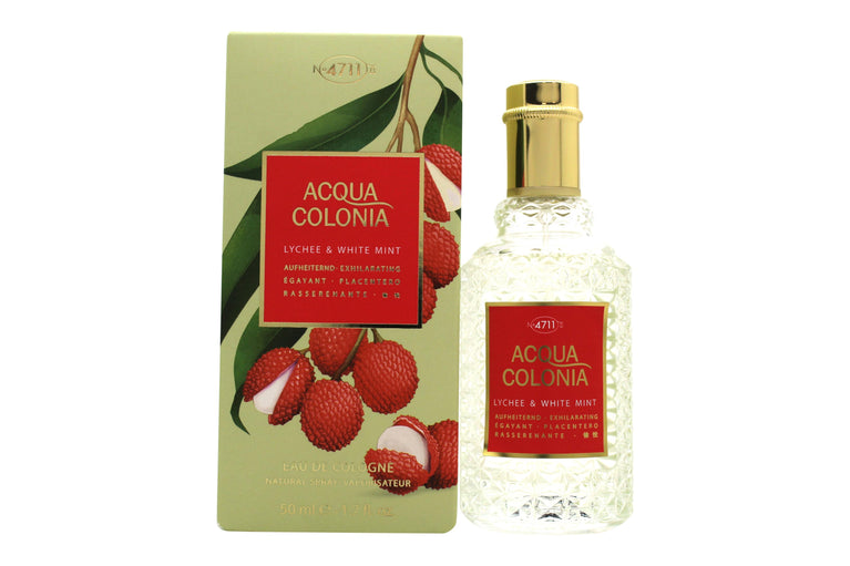 Mäurer & Wirtz 4711 Acqua Colonia Lychee & White Mint Eau de Cologne 50ml Sprej Mäurer & Wirtz