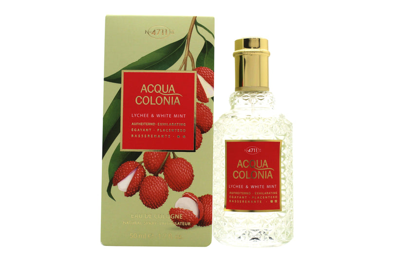 Mäurer & Wirtz 4711 Acqua Colonia Lychee & White Mint Eau de Cologne 50ml Sprej Mäurer & Wirtz
