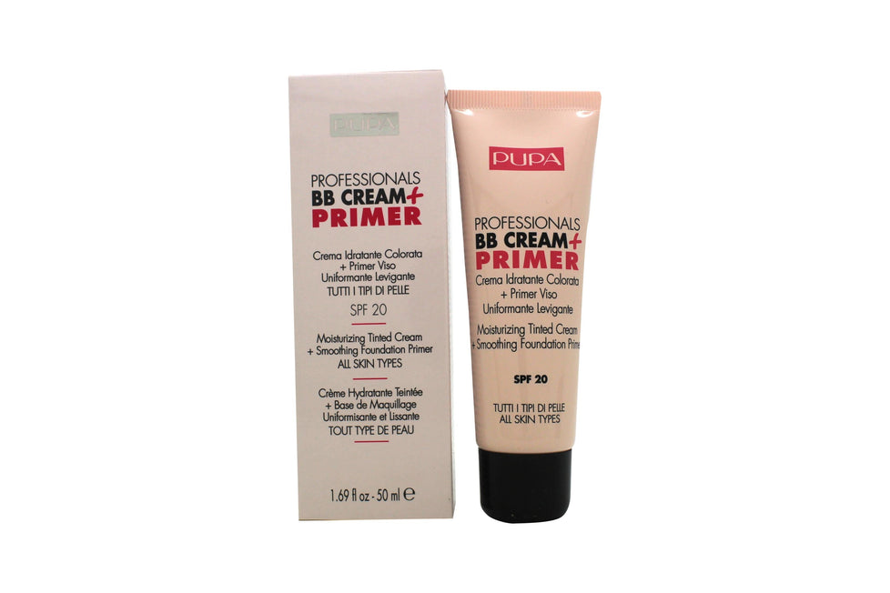 Pupa Professionals BB Cream + Primer For All Skin Types SPF20 50ml - 001 Light Pupa