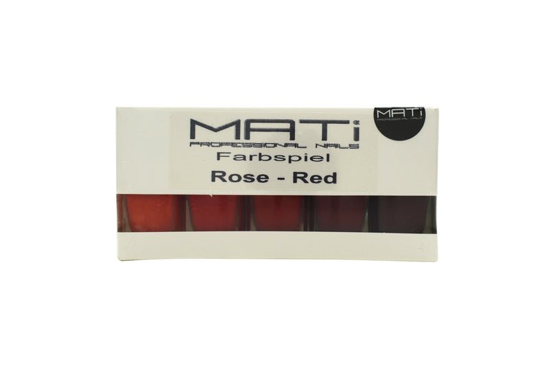 MATi Professional Nails Gift Set Red Rose 5 x 5ml Nail Polish MATi Professional Nails