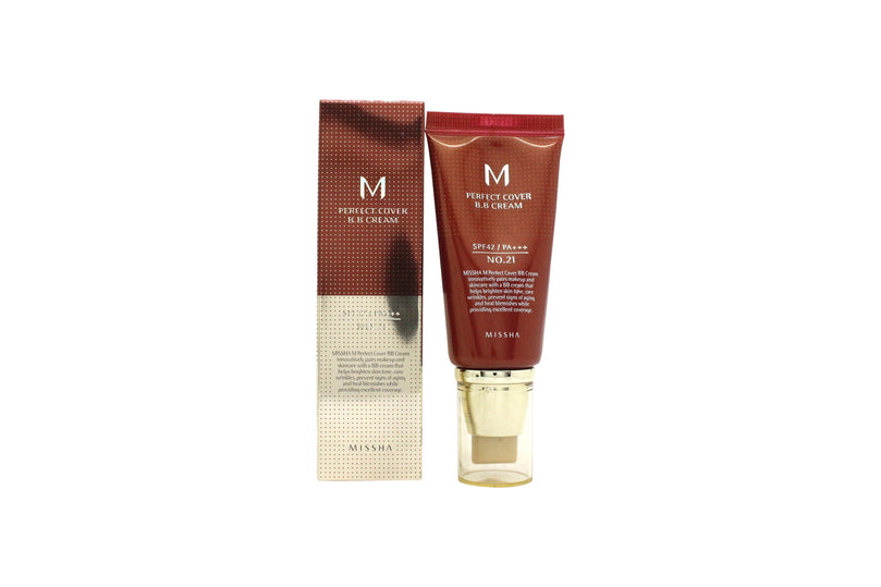 Missha M Perfect Cover BB Kräm SPF42 50ml - 21 Light Beige Missha