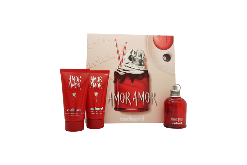 Cacharel Amor Amor Presentset 50ml EDT + 2 x 50ml Body Lotion Cacharel