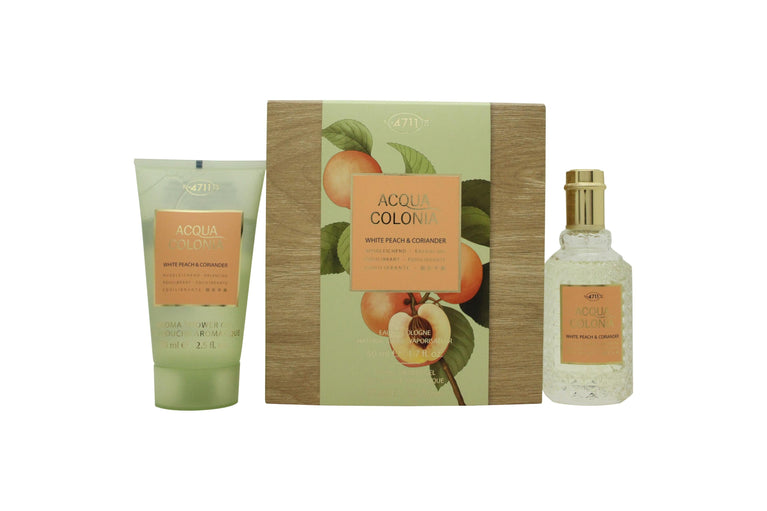 Mäurer & Wirtz 4711 Acqua Colonia White Peach & Coriander Presentset 50ml EDC + 75ml Duschgel Mäurer & Wirtz