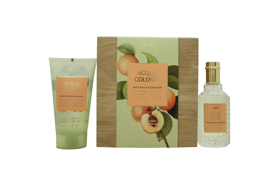 Mäurer & Wirtz 4711 Acqua Colonia White Peach & Coriander Presentset 50ml EDC + 75ml Duschgel Mäurer & Wirtz