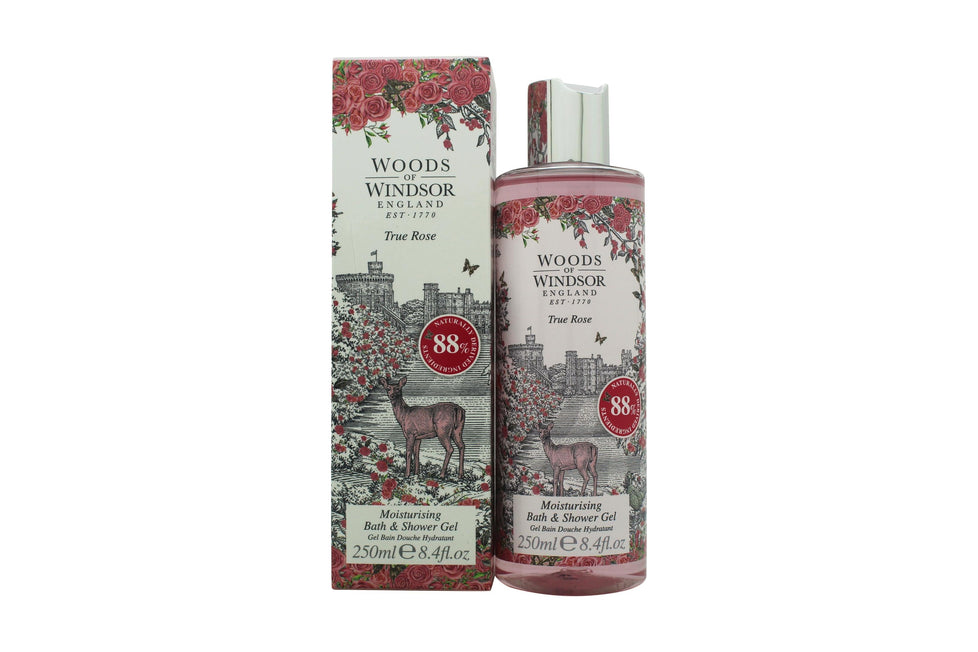 Woods of Windsor True Rose Moisturising Bad & Duschgel 250ml Woods of Windsor