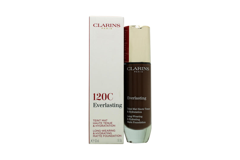 Clarins Everlasting Hydrating & Matte Foundation 30ml - 120C Espresso Clarins