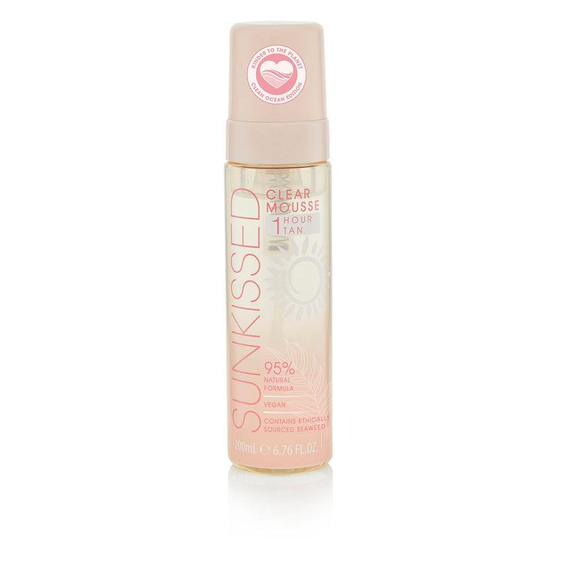 Sunkissed 1 Hour Tan Clear Mousse Brun Utan Sol 200ml - Ocean Edition Sunkissed