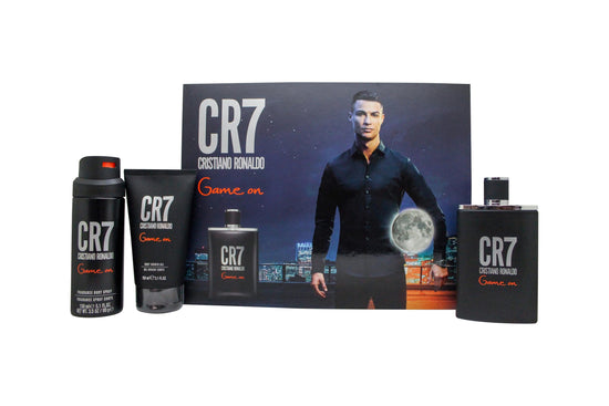Cristiano Ronaldo CR7 Game On Presentset 100ml EDT Spray + 150ml Duschgel + 150ml Kroppsspray Cristiano Ronaldo