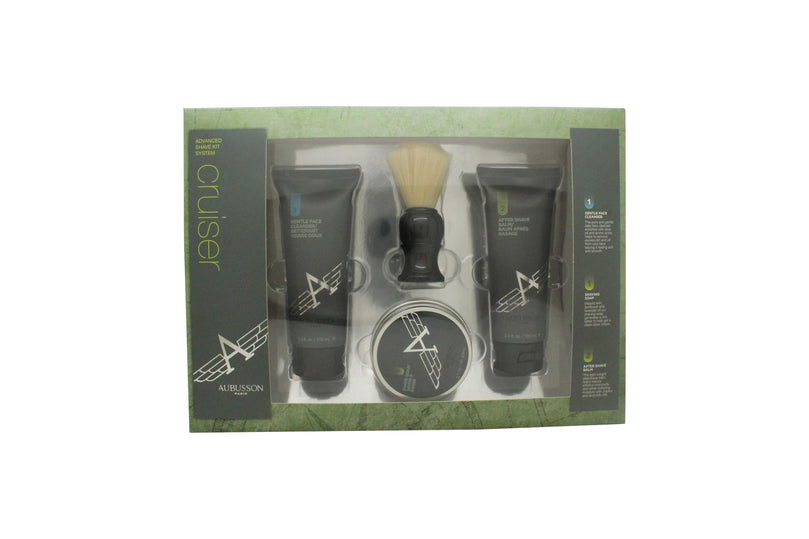 Aubusson Cruiser Grooming Presentset 100ml Aftershave Balsam + 100ml Rengöring + 60g Tvål + Rakborste Aubusson