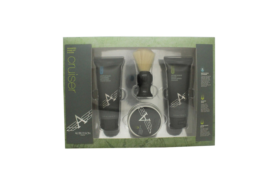 Aubusson Cruiser Grooming Presentset 100ml Aftershave Balsam + 100ml Rengöring + 60g Tvål + Rakborste Aubusson