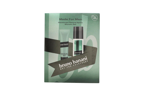 Bruno Banani Made för Män Presentset 75ml Deodorant Natural Sprej + 50ml Duschgel Bruno Banani