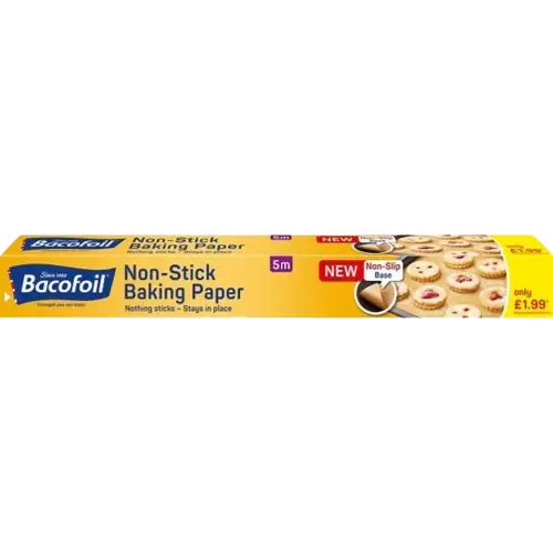 Bacofoil Non-Stick Baking Paper, 38cm x 5m (Case of 6) (Offer) bacofoil