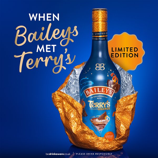 Baileys x Terry’s Chocolate Orange Irish Cream Liqueur 50cl x 6