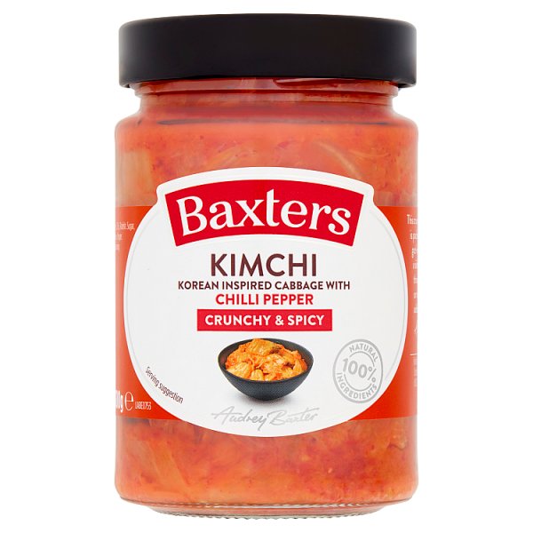 Baxters Kimchi Korean Inspired Cabbage with Chilli Pepper 300g x 6