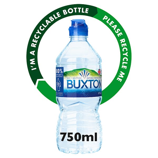 Buxton Still Natural Mineral Water Sports Cap 15x750ml
