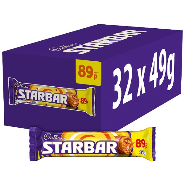 Cadbury Starbar Chocolate Bar 49g x 32