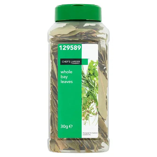 Chef's Larder Whole Bay Leaves 30g, Case of 6 British Hypermarket-uk Chef's Larder